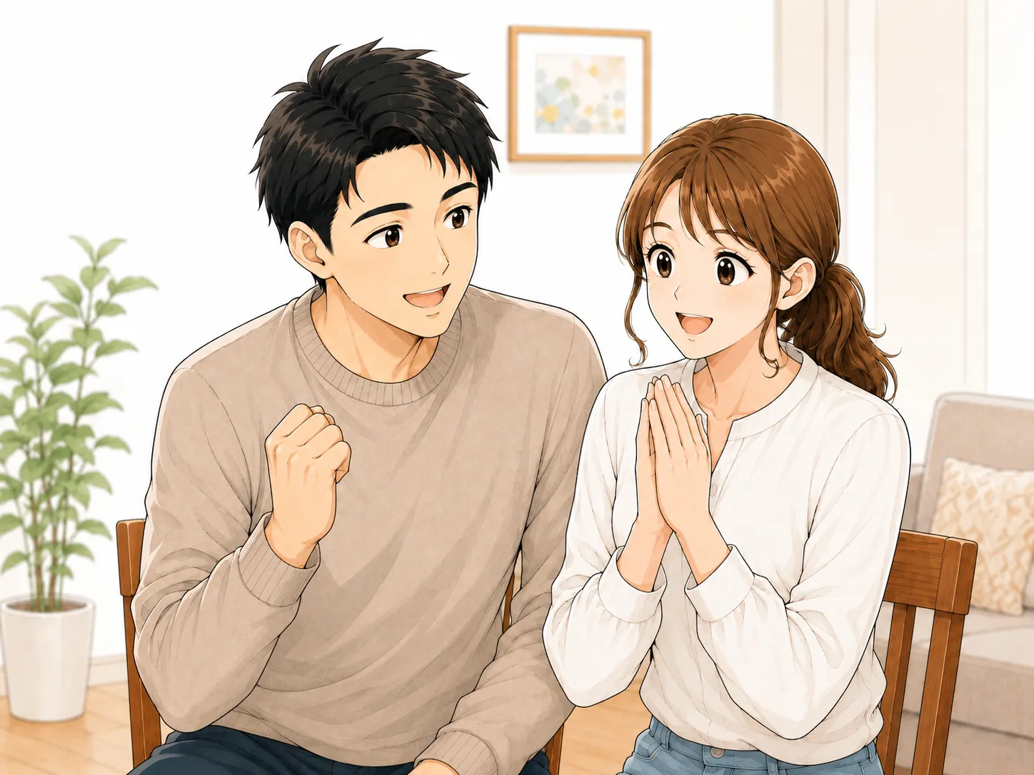 家づくりの見通しが立ち安心した夫婦