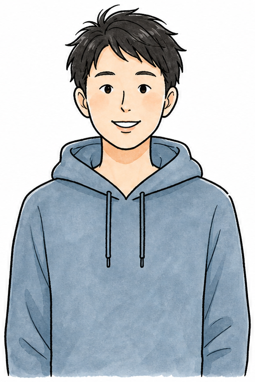 セミナーに参加した30代男性のイラスト