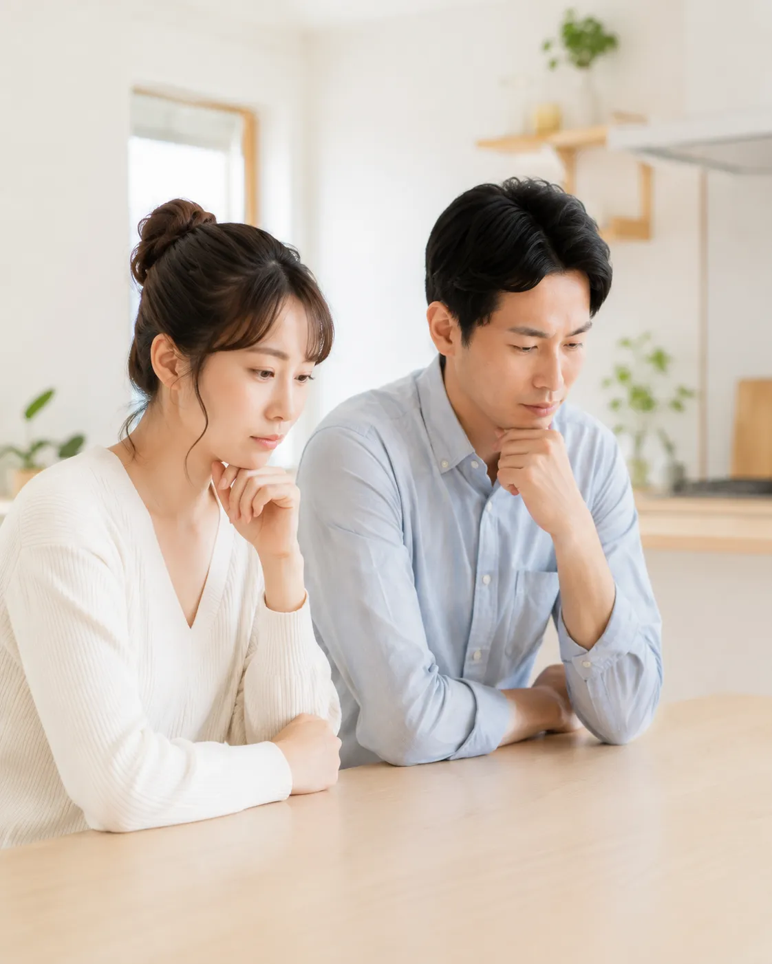 家づくりについて悩む夫婦