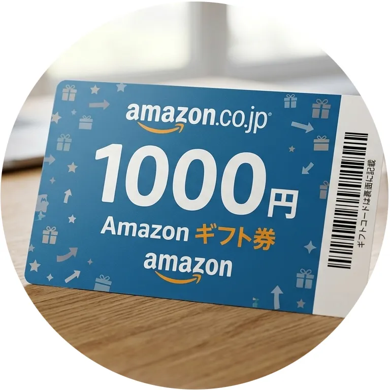 Amazonギフト券5,000円分プレゼント